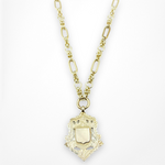 Vintage Sterling Medallion Necklace