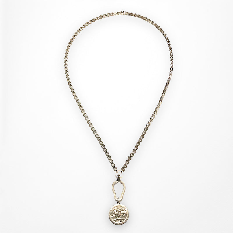 Vintage Swimming Medal Necklace