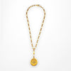 Antique Nouveau Locket on Handwoven Chainmaille Necklace