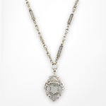 Antique English Sterling Medallion Necklace