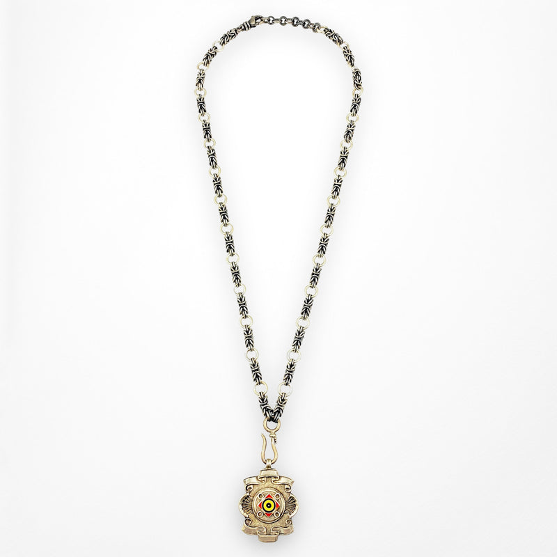 Antique English Darts Medal Necklace