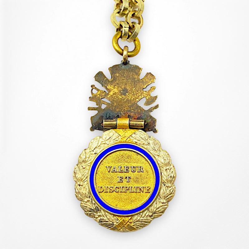 Antique French Medal Necklace