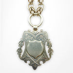 Antique Sterling Silver Medallion Necklace