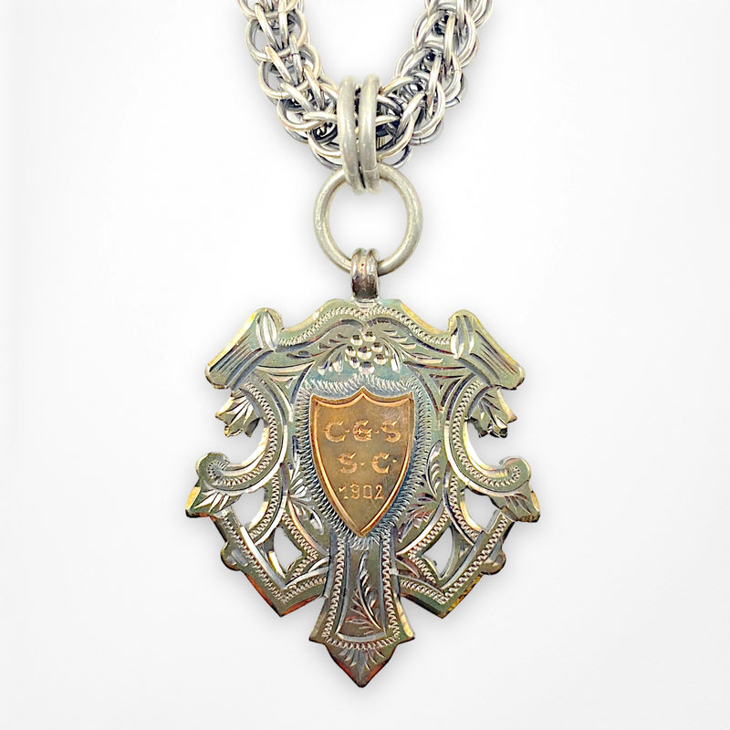 Antique English Medallion Necklace